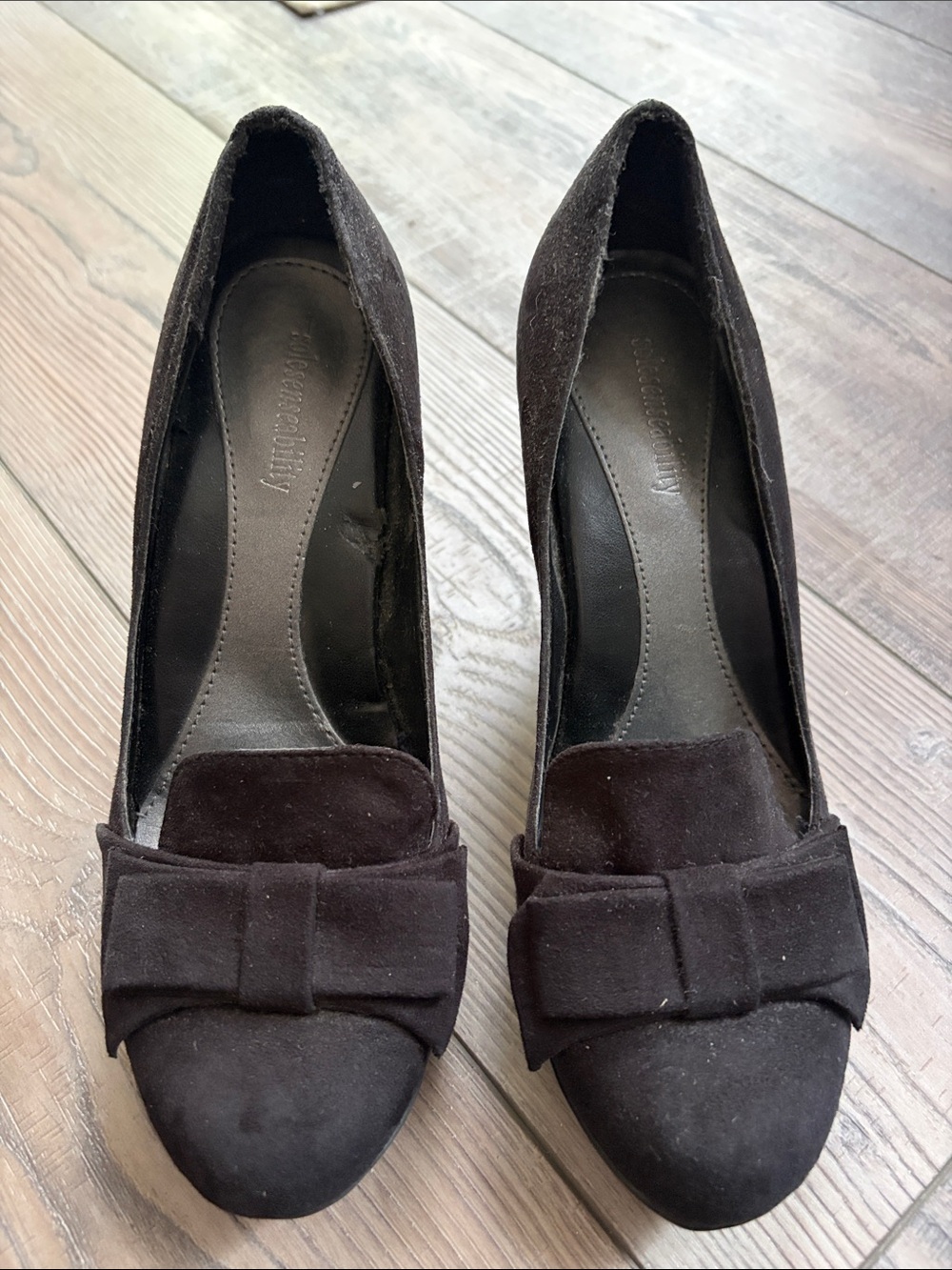 Solesenseability Black Suede Shoes - Size 7
